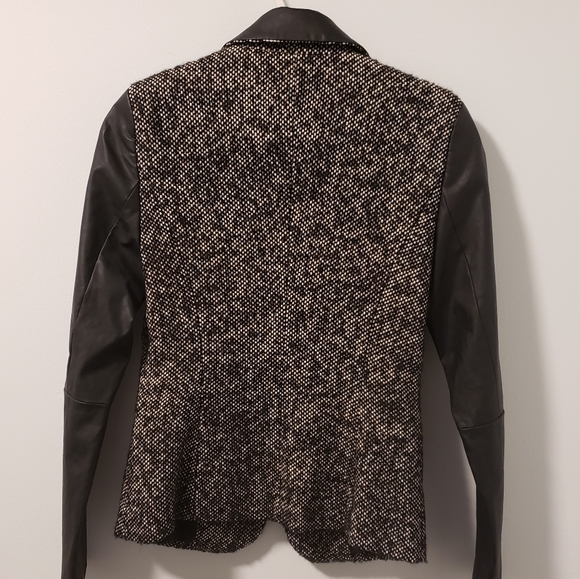 Michael Kors | Tweed And Leather Blazer - Picture 4 of 11